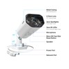 ZOSI 2PK 4K PoE Add-on Cameras with Ethernet Cables,Person/Vehicle Detection,2
