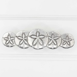 Costello Coastal - Sand Dollar Drawer Pull (Horizontal) - Pewter Collection Hardware