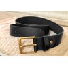 Gusti Leather Belt - Jori Simple Leather Belt with Golden