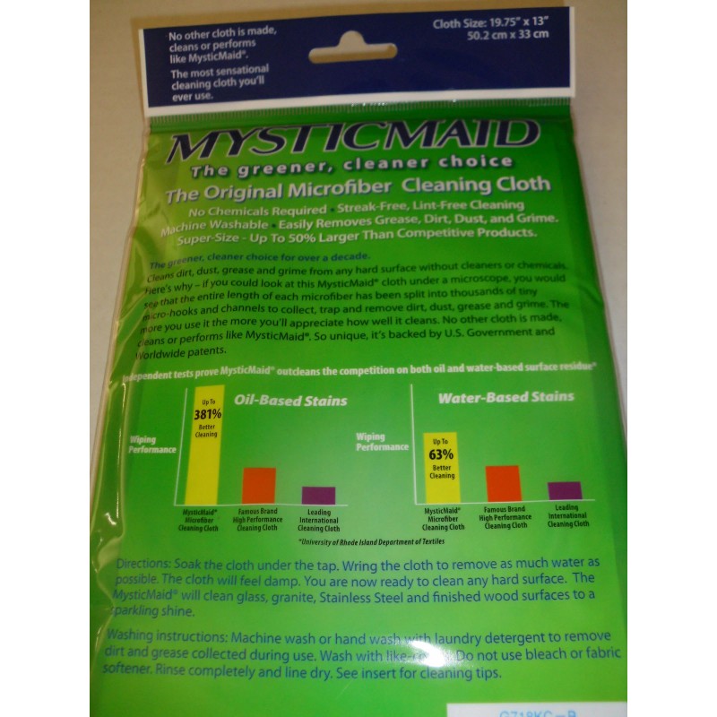 MysticMaid Mystic Maid Microfiber Cleaning Cloths Eco Friendly Gold and