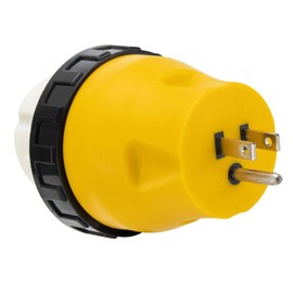 RecPro RV Power Cord Adapter | 15 Amp Male to 50 Amp Twist Lock Female
