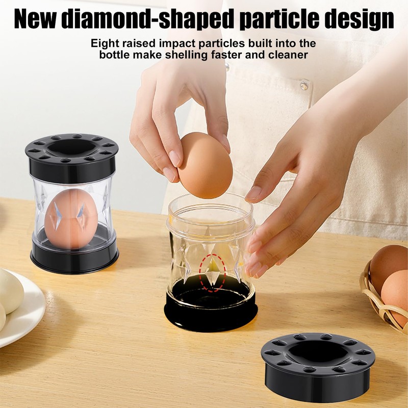 2025 New Hard Boiled Eggs Peeler, Effortless Egg Shell Remover,