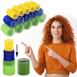 Set of 15 Hair Rollers Curls Diameter 32-48 mm Hairdressing Supplies