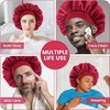 Silk Bonnet for Men, Satin Bonnet Elastic Band Silk Sleep