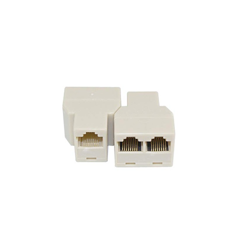 VizGiz 4 Pack RJ45 Splitter Connector Adapter 1 to 2