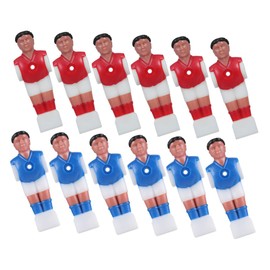 Toddmomy 12pcs Replacement Foosball Men Set Plastic Table Soccer Game Players Foosball Guys Figures for Foosball Table Repairing
