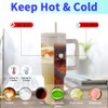 Saransh 40 oz Tumbler with Handle and Straw: Premium Insulation,