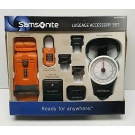 SAMSONITE Luggage Accessory Set Universal Plug Kit TSA Strap 2 Locks Weigh Scale