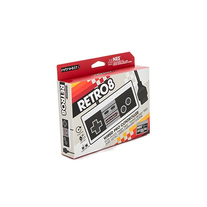 Retro-Bit NES - Controller - Wired - 8-Bit - Classic
