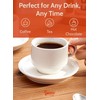 Sweese Porcelain Espresso Cups Set, 4 oz Stackable Cups with