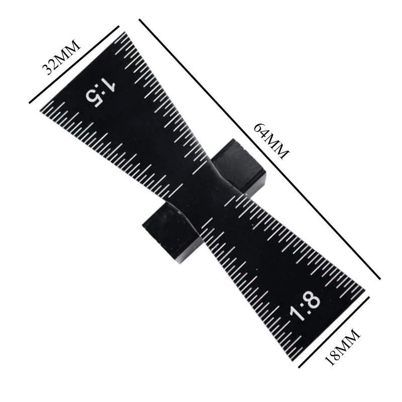 Swallow Tail Dovetail Marker Hand Cut Wood Joints Gauge Dovetail