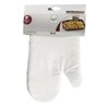 FACKELMANN 14298 - Guanto da forno, in cotone, colore: Bianco/Grigio