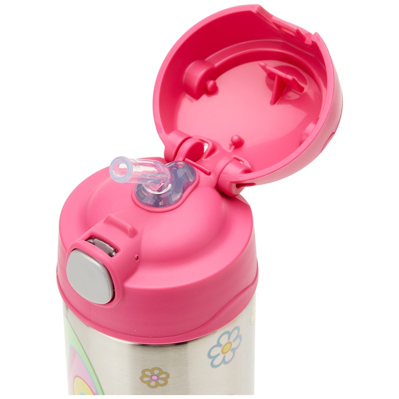Thermos 355ml FUNtainer Vacuum Insulated Drink Bottle - Butterfly, Pink