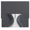 Vcansay Larger Plastic Fast Food Restaurant Serving Trays, Deep Grey,