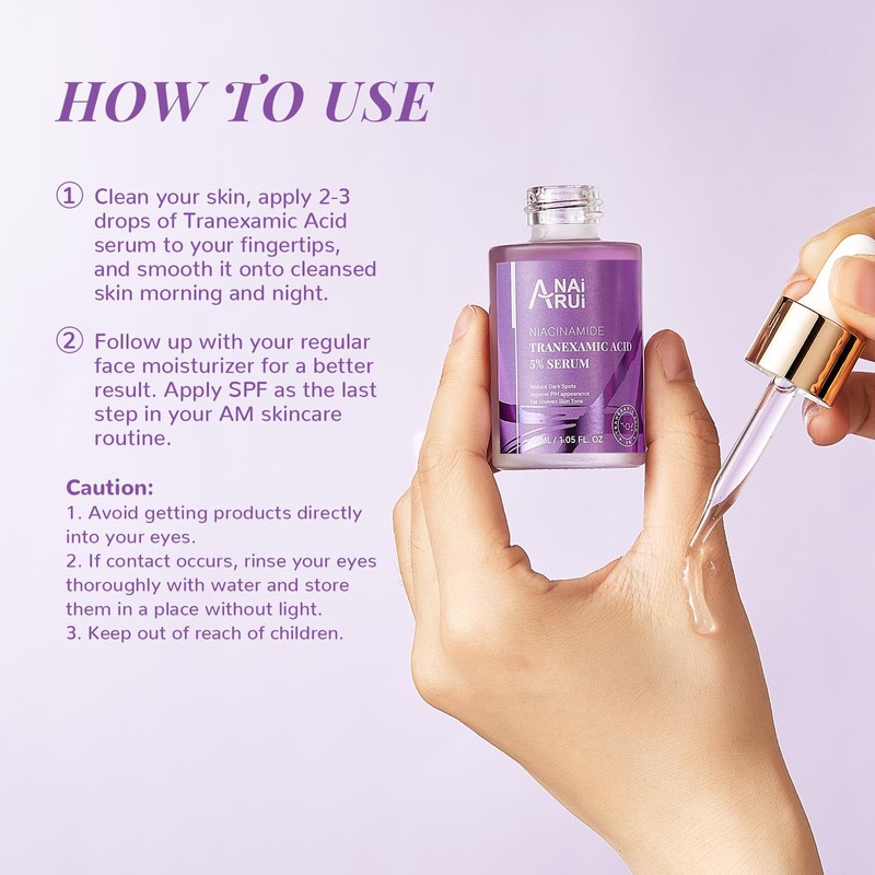 ANAiRUi Tranexamic Acid Serum, Dark Spot Correcting Serum with Tranexamic