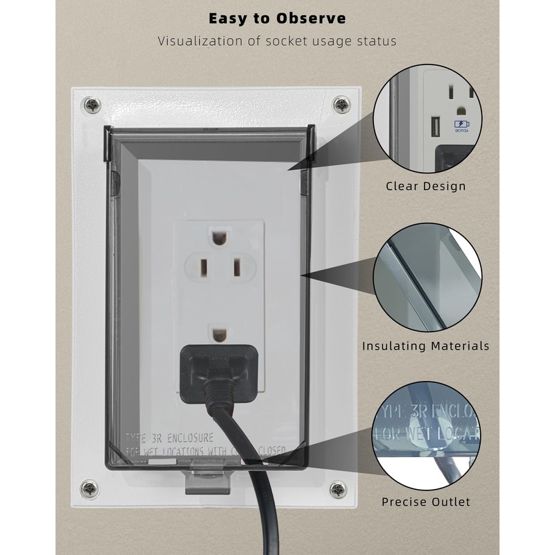 Electrical Box Replacement Cover, DBVC-1 Extra Duty Replacement for All-Weather
