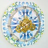 The Gears Clock Wall Clock Italy Collection with Moving Gears