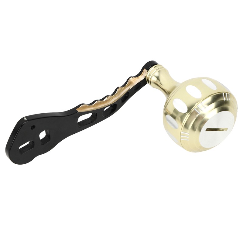 Fishing Reel Handle Aluminum Alloy Prevent Slip Ergonomic Replacement Baitcasting