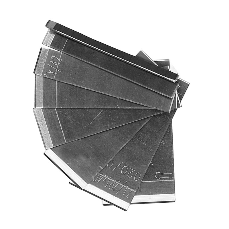 8pcs Leather Blades Different Sizes Steel Scraper with Storage Box