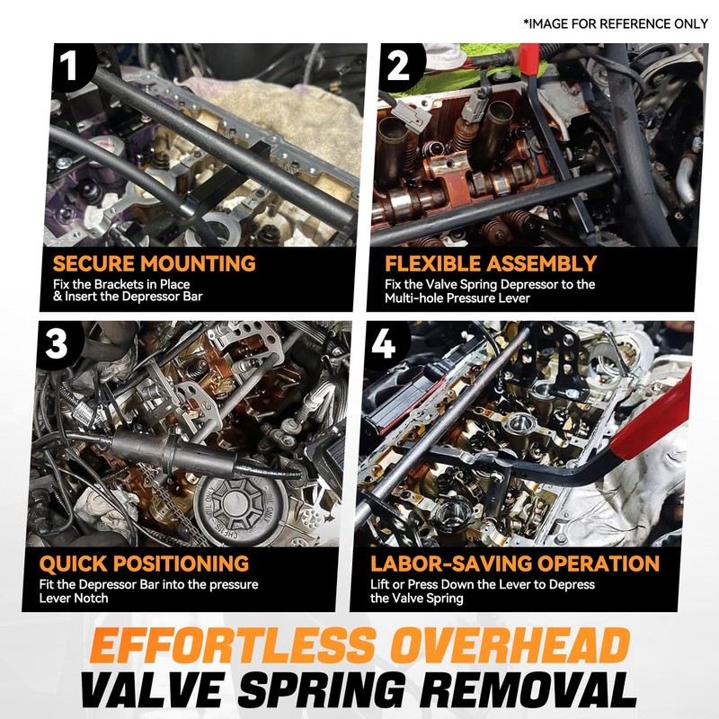 Auto Dynasty Valve Spring Compressor Universal Overhead Engine Valve Spring