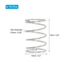 PATIKIL 10pcs 304 Stainless Steel Mechanical Extension Spring 0.6mm Wire