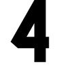 8 Inch 0 to 9 Number Iron On Number for