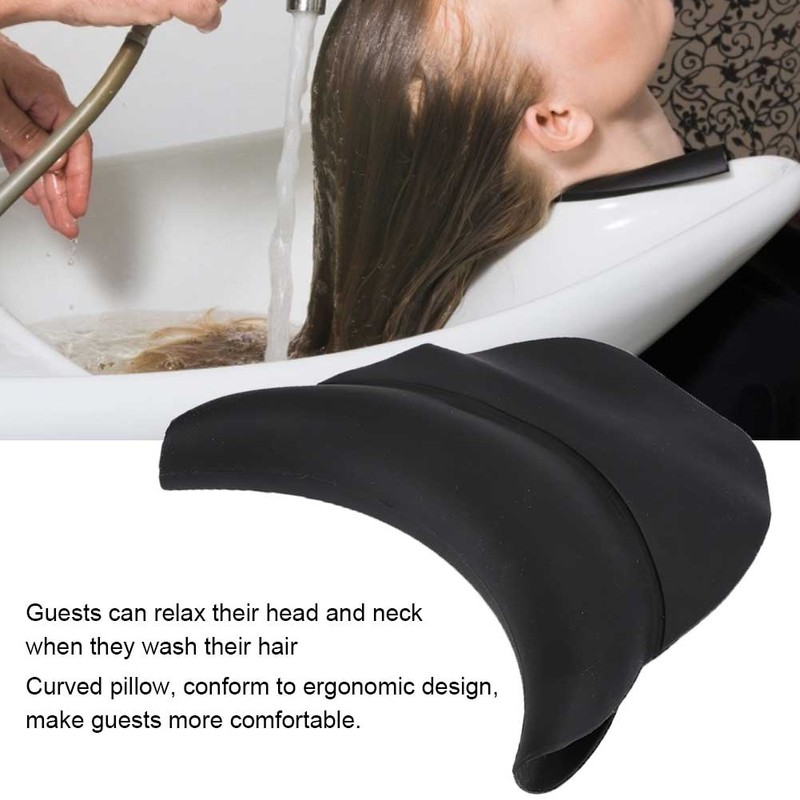 Barber Shop Silicone Hair Wash Curved Pillow Shampoo Neck Rest