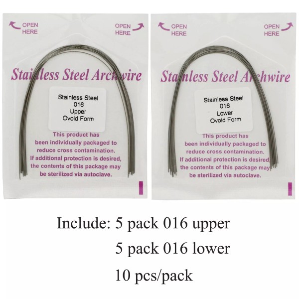 Unbranded Orthodontic SS Arch Wire Stainless Steel Arcos De Ortodoncia