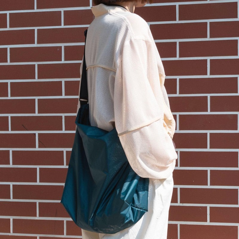 High Tide Packable Shoulder Bag, Turquoise Blue, Nahe Shoulder Bag,
