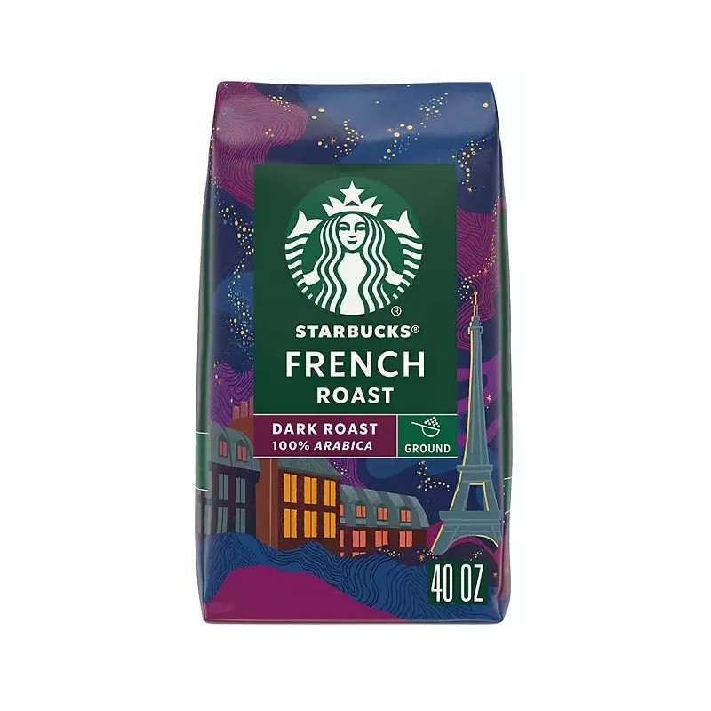 Starbucks 2 Packs Starbucks Dark French Roast Ground Coffee 40