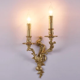 XYDikssn Rustic Brass Wall Sconce French Wall Light Fixture Retro Farmhouse Mid Centry Lantern Wall Sconce for Bedroom, Hallway, Living Room, Mirror,All Brass, E12 (1)