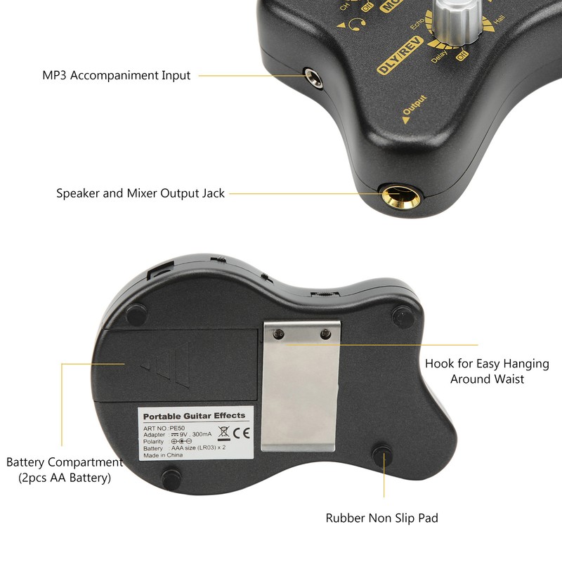Guitar Multi Effects Processor Effect Pedal POGO Delay Reverb Distortion