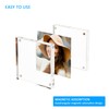 Hongtuocb 3x3 Acrylic Picture Frame 2 Pack, Square Acrylic Photo