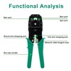 WEETOTUNG Professional RJ45 Crimp Tool Kit Complete Cat5 Cat5e Cat6