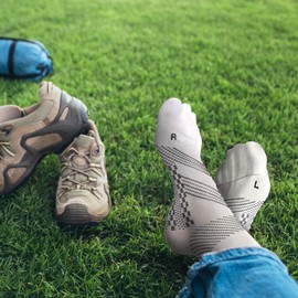 TechWare Pro - Calcetines de compresión de tobillo para fascitis plantar, unisex, soporte para el arco del pie y férula para tendinitis de Aquiles