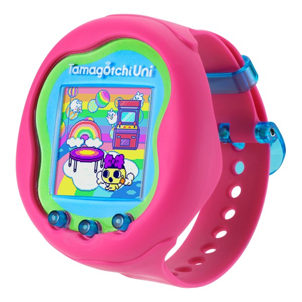 TAMAGOTCHI Bandai Uni Pink Shell | The Customisable New Generation Of Virtual Pet Based On The Original 90s Toy | Connect With Friends Worldwide With This Wearable Electronic Game