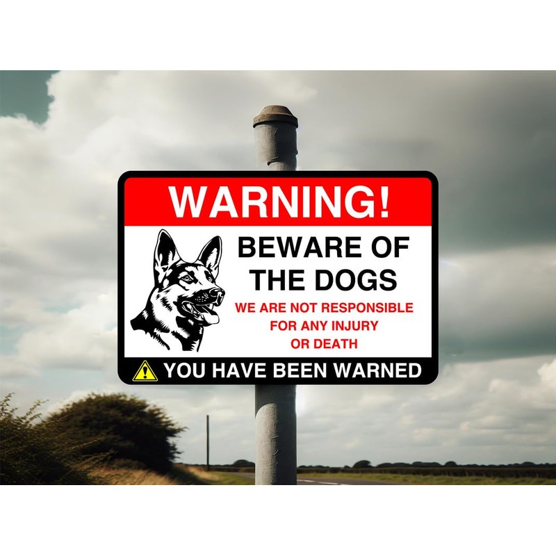 Safety First Display LTD Beware of the dogs! we are