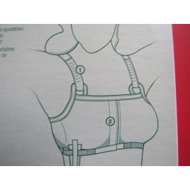 Caring New Curad Postsurgical Mammary Compression Dressing Bra Size Medium 34"-36"