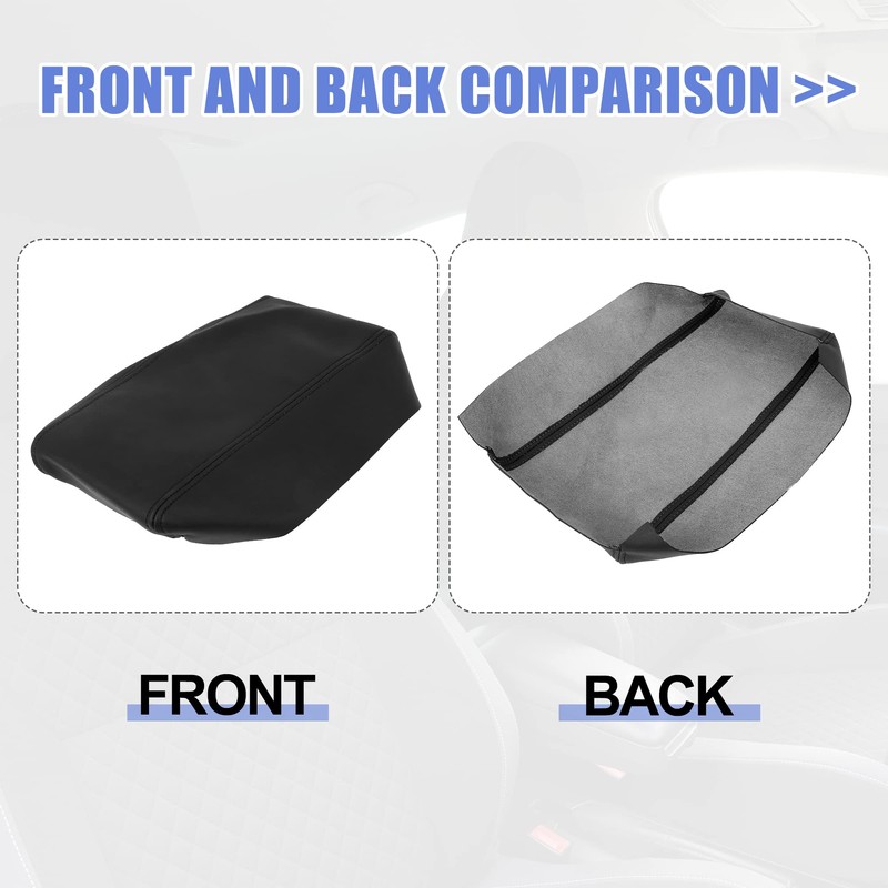 X AUTOHAUX Car Center Console Lid Armrest Seat Box Cover
