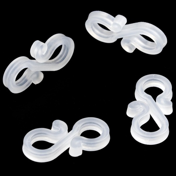 IFAMIO 100 Pcs Christmas Light Clips Gutter Hanger Hooks Plastic
