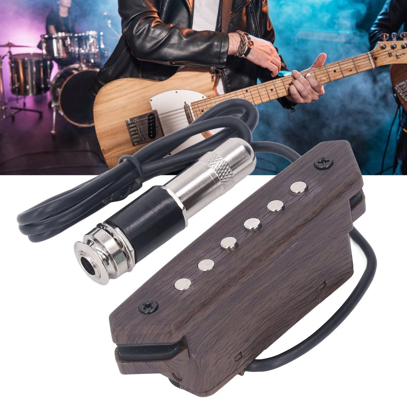 Soundhole Pickup Acoustic Folk Guitar Amplifier Punch Free Replacement Parts