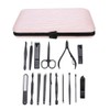 16pcs Stainless Steel Nail Clipper Eyebrow Scissors Pedicure Knife Manicure