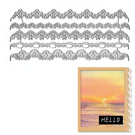 Lace Borders Edge Dies for Card Making, Vintage Lace Background Cutting Die for Scrapbooking on Clearance Paper Crafting Decor DIY Album