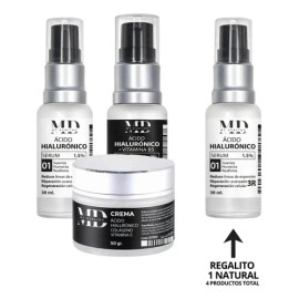 Pack 1 Crema Facial + 1 Hialurónico Natural + 1 Hyal Con B5