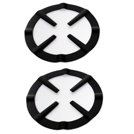 HREDZEO Moka Pot Trivet,2 PCS Universal Mocha Pot Stand Gas Ring Stove Rack Non-Slip Wok Ring Pan Support Rack Support Ring Cooktop Kitchen Supplies Accessories for Gas Stove Hobs Cooker, Black