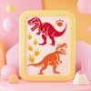 MAYJOYDIY 4Pcs Dinosaur Stencils 11.7×8.3inch Tyrannosaurus Rex Template Dinosaur Paw