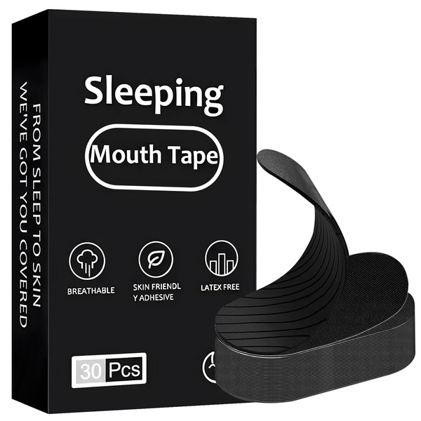 30 PCS Bucales Antirronquidos, Cinta bucal para dormir -Mejora la