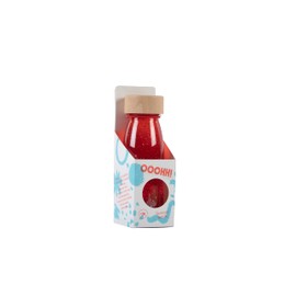 PETIT BOUM Float Sensory Bottle in Red A Microcosm in Every Bottle Discover, Listen and Learn Sensory Stimulation Sensory Bottles for Children