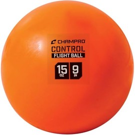 Champro Control Flight Ball, 15 oz, 4 Pack, Orange (CBB92)