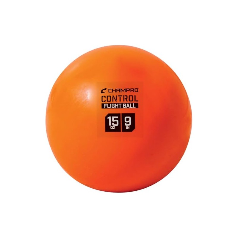 Champro Control Flight Ball, 15 oz, 4 Pack, Orange (CBB92)